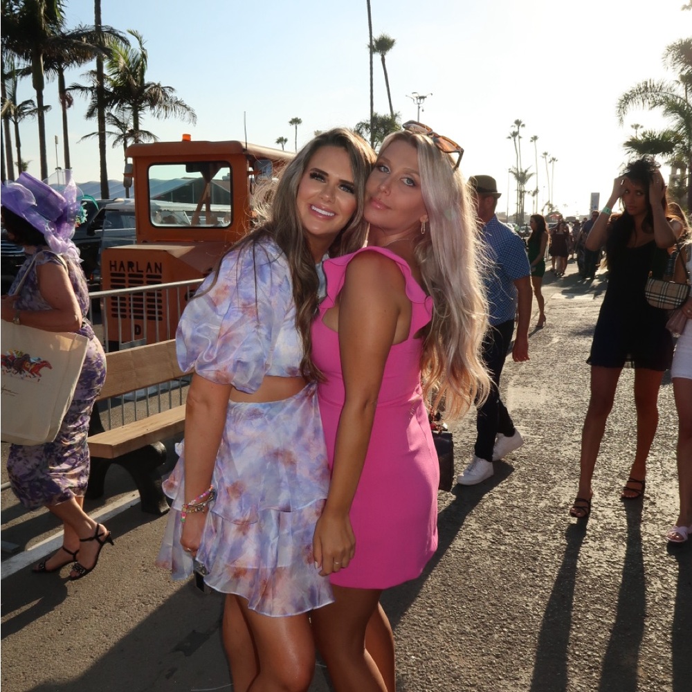 Pink Ruffle Strap Dress - French Connection - Picture 7 of 7